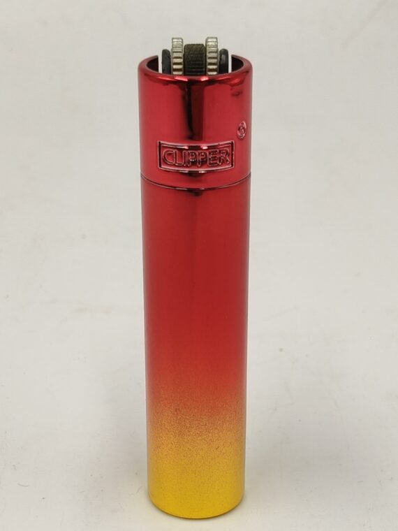 CLIPPER METAL LARGE ICY COLORS - RED AND YELLOW