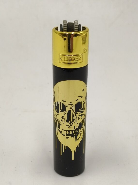 CLIPPER METAL LARGE SKULL - GOLD