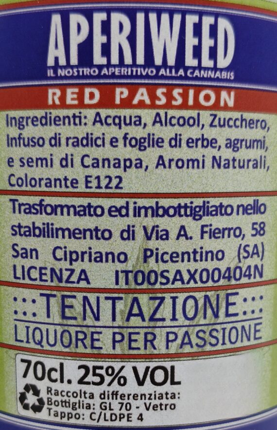 APERIWEED - RED PASSION - TENTAZIONE
