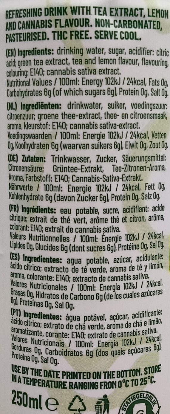 CHILL OUT DRINK - CANNABIS - MULTITRANCE AMSTERDAM - 250 ml
